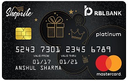 RBL Bank Shoprite Credit Card
